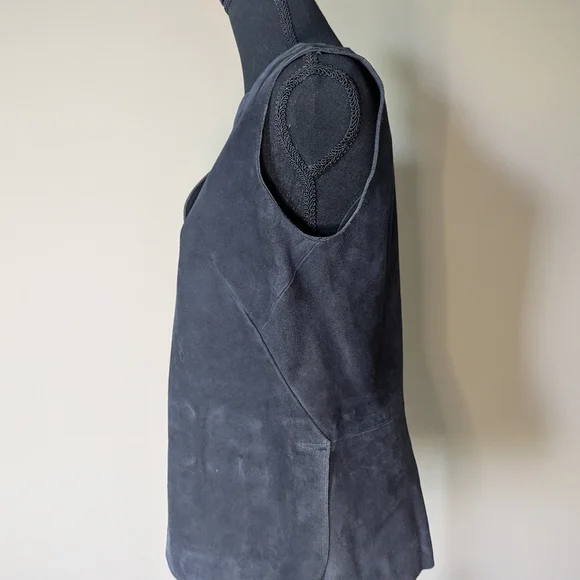 Tory Burch Soft Leather Vest Tunic (Size 4) - Picture 3 of 6